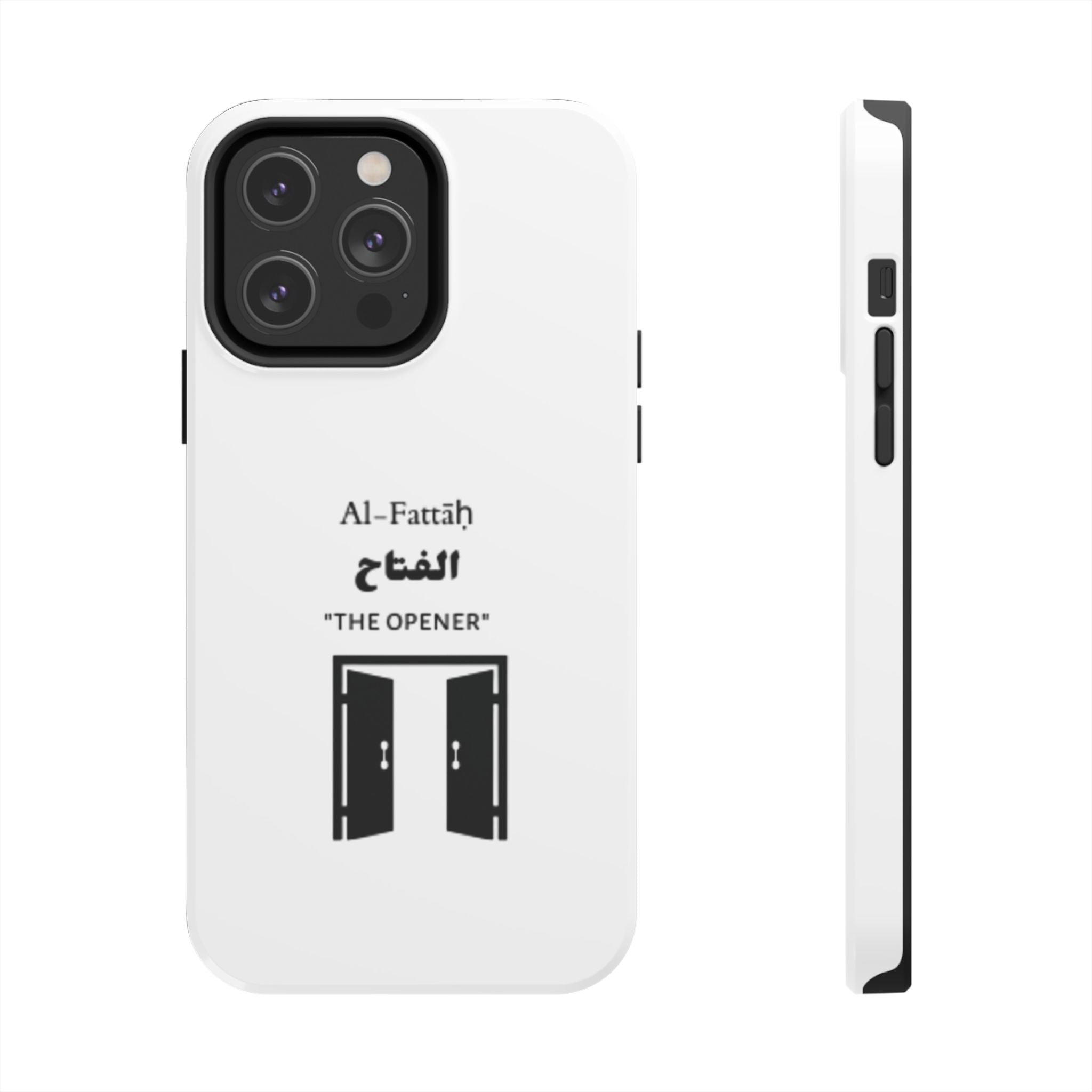 Al-Fattāḥ 'The Opener' Tough Phone Case — Islamic Name Phone Cover with Door Icon