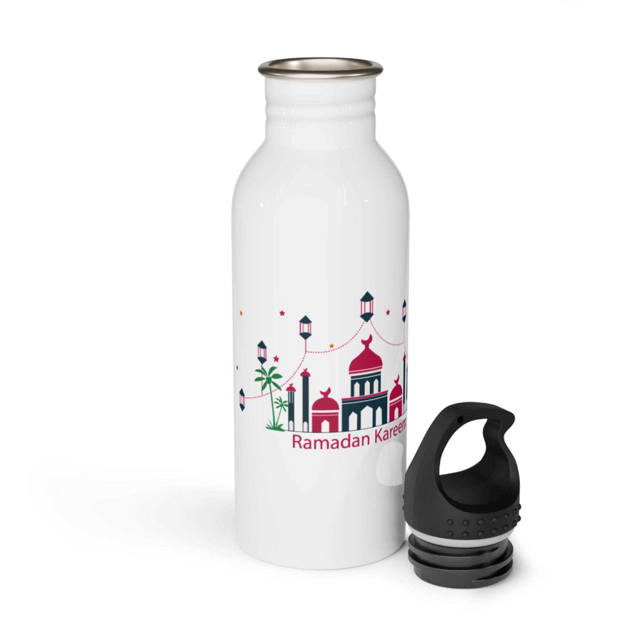 Ramadan Kareem Stainless Steel Water Bottle — Mosque Lanterns Eco Travel Bottle