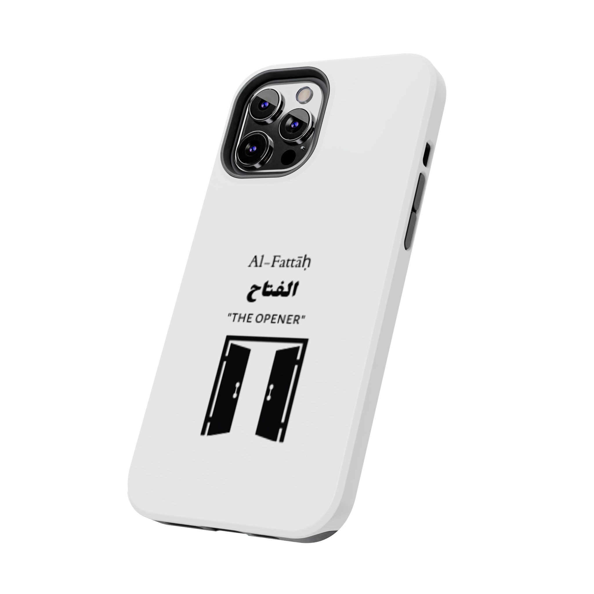 Al-Fattāḥ 'The Opener' Tough Phone Case — Islamic Name Phone Cover with Door Icon