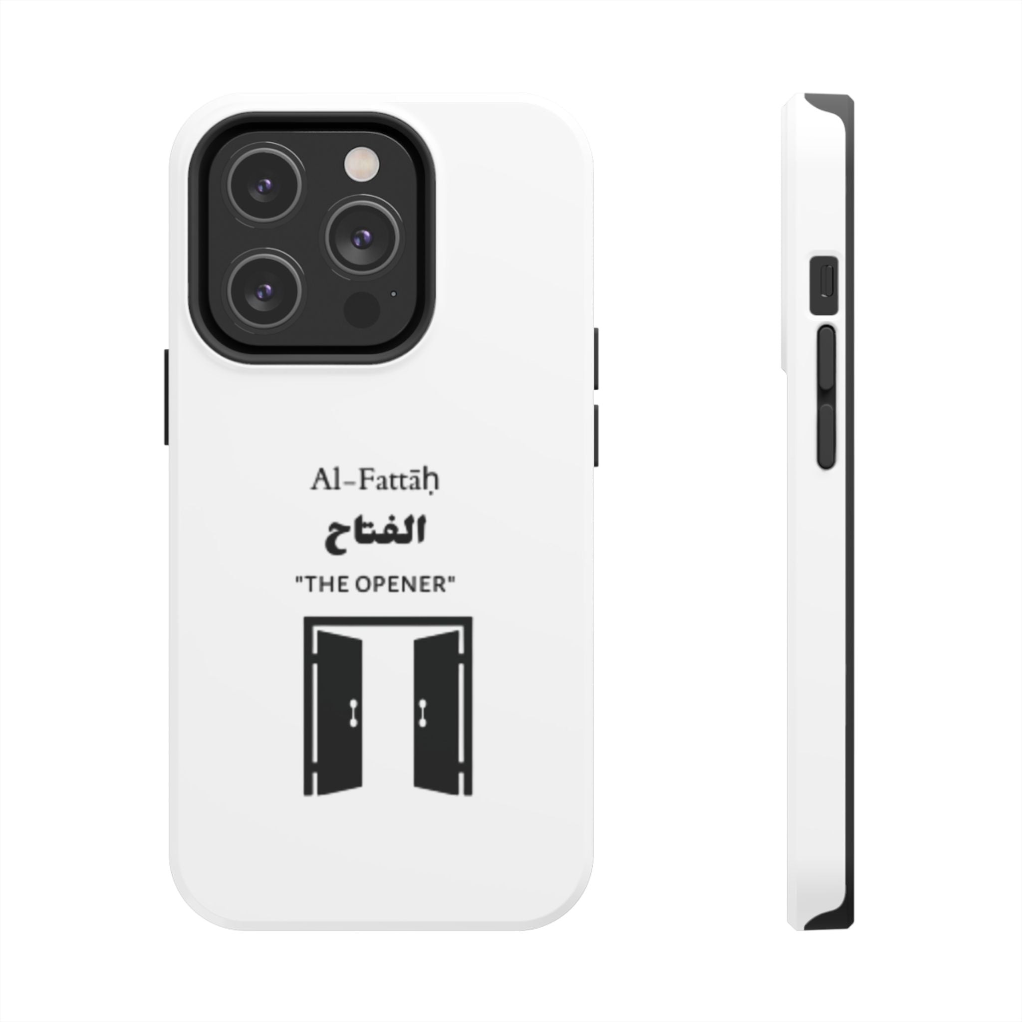 Al-Fattāḥ 'The Opener' Tough Phone Case — Islamic Name Phone Cover with Door Icon