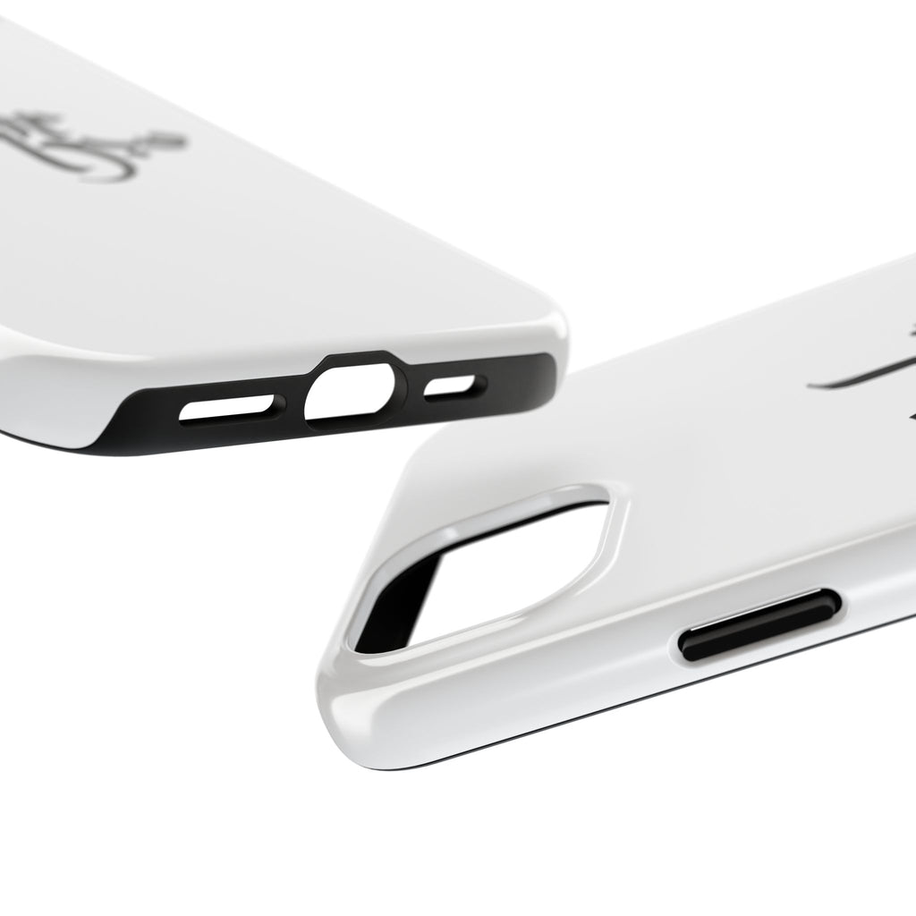 Tough Phone Case — Black Calligraphy 'Sabar' Minimalist Protective Cover