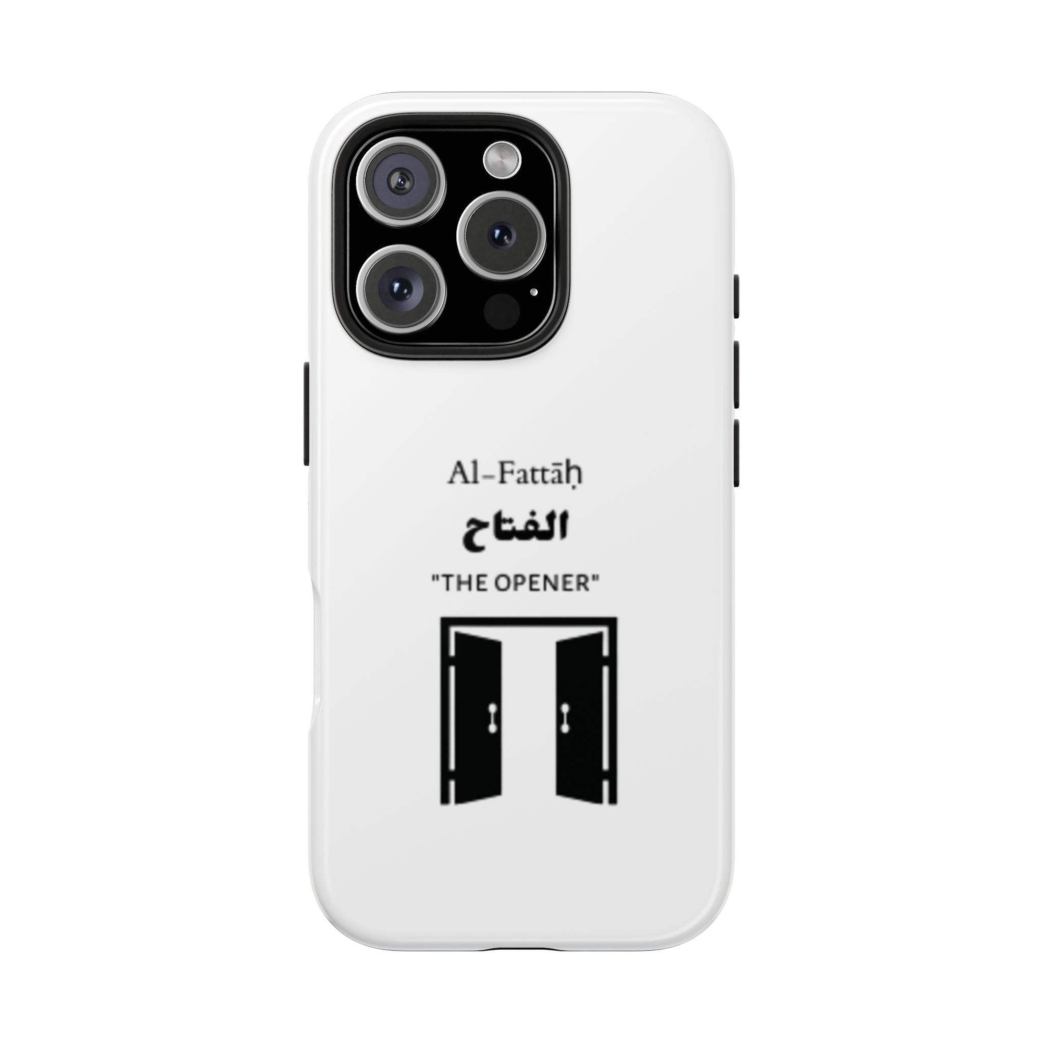 Al-Fattāḥ 'The Opener' Tough Phone Case — Islamic Name Phone Cover with Door Icon