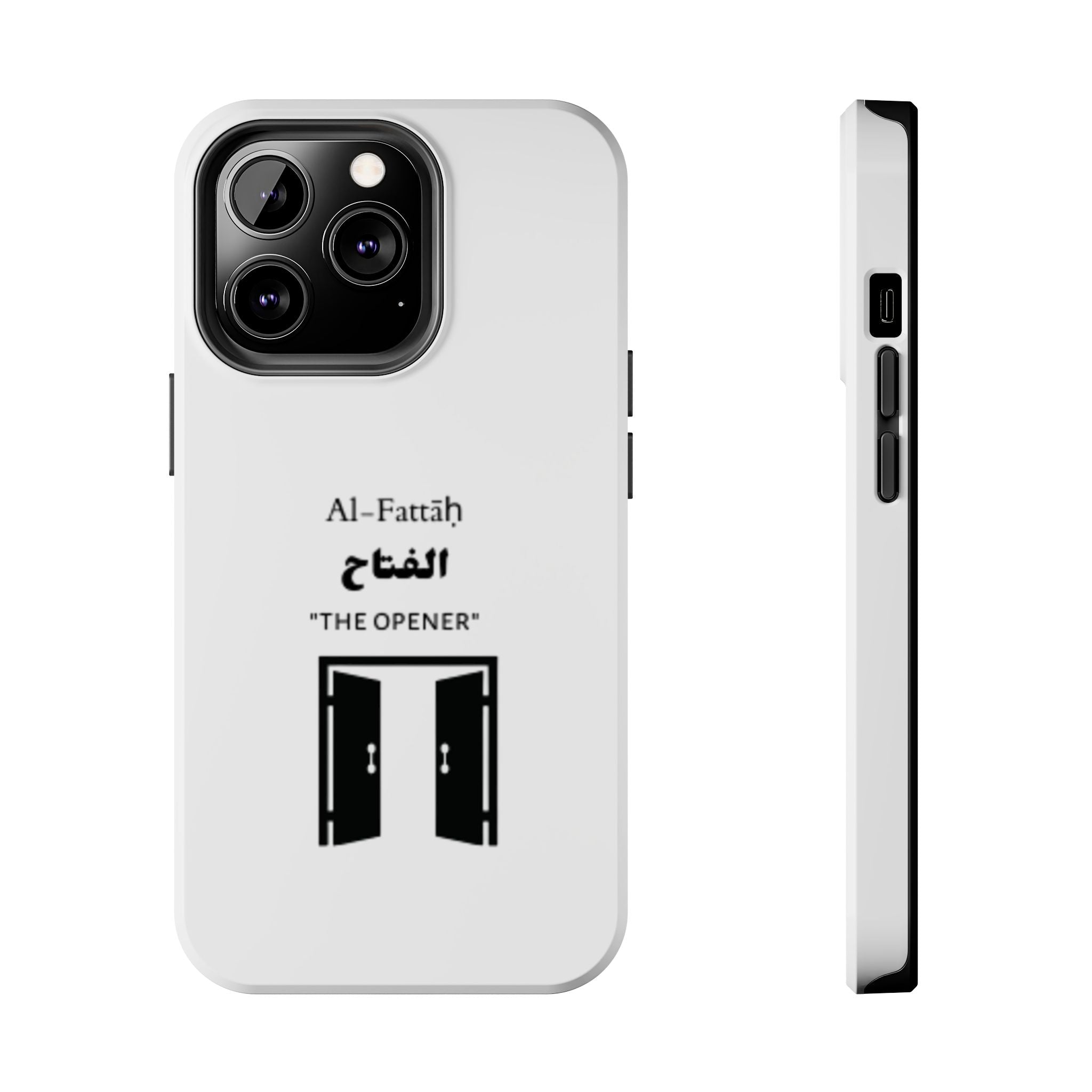Al-Fattāḥ 'The Opener' Tough Phone Case — Islamic Name Phone Cover with Door Icon