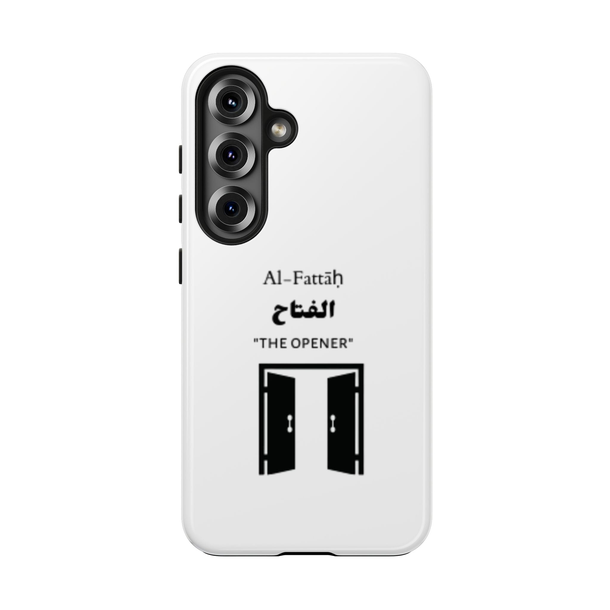 Al-Fattāḥ 'The Opener' Tough Phone Case — Islamic Name Phone Cover with Door Icon