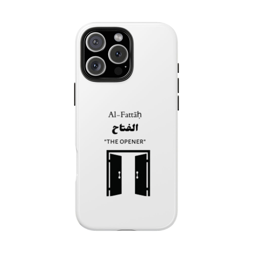 Al-Fattāḥ 'The Opener' Tough Phone Case — Islamic Name Phone Cover with Door Icon