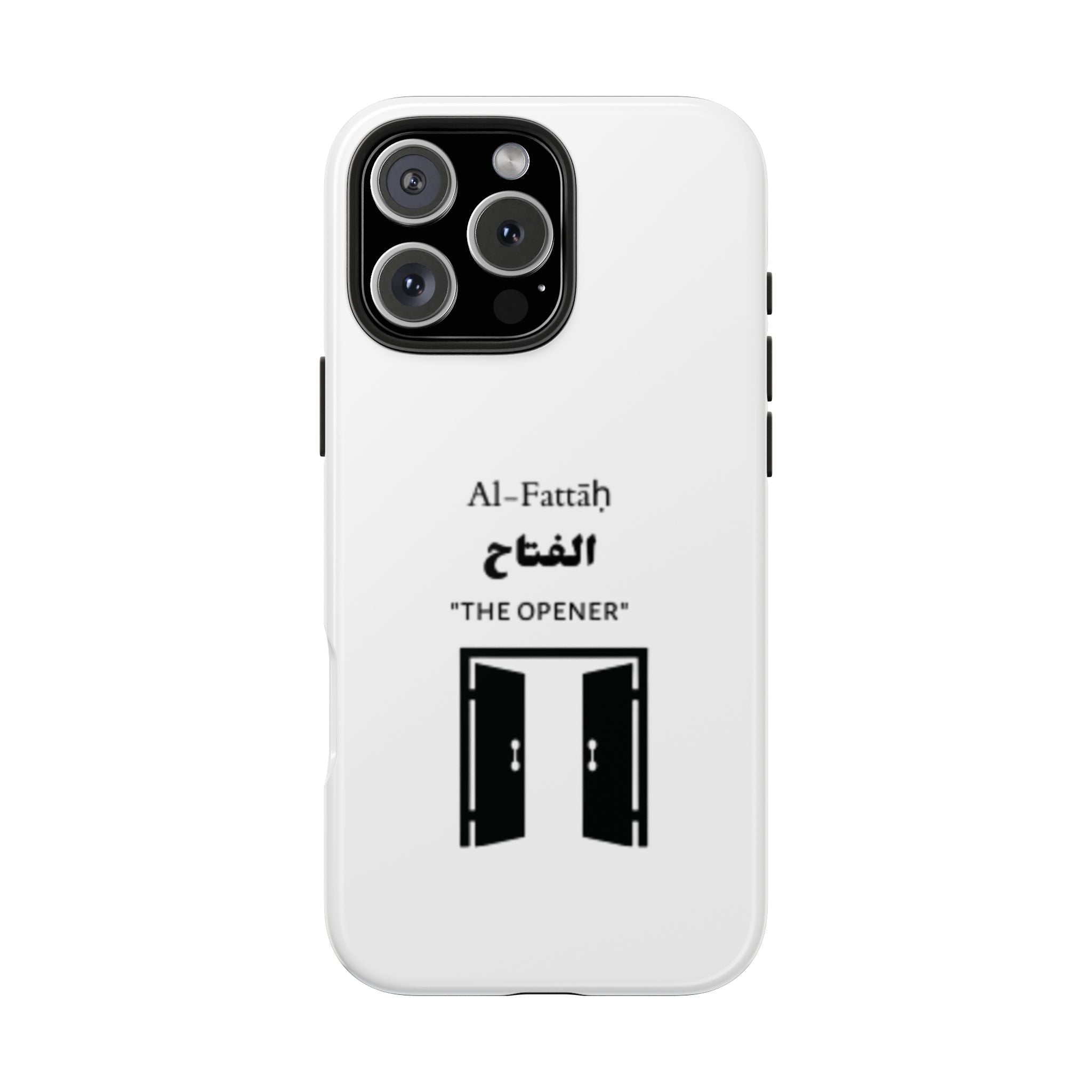 Al-Fattāḥ 'The Opener' Tough Phone Case — Islamic Name Phone Cover with Door Icon