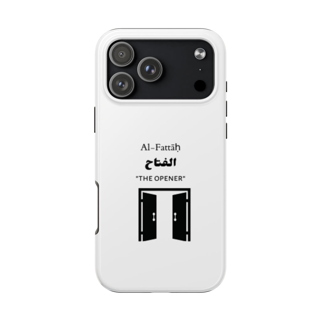 Al-Fattāḥ 'The Opener' Tough Phone Case — Islamic Name Phone Cover with Door Icon