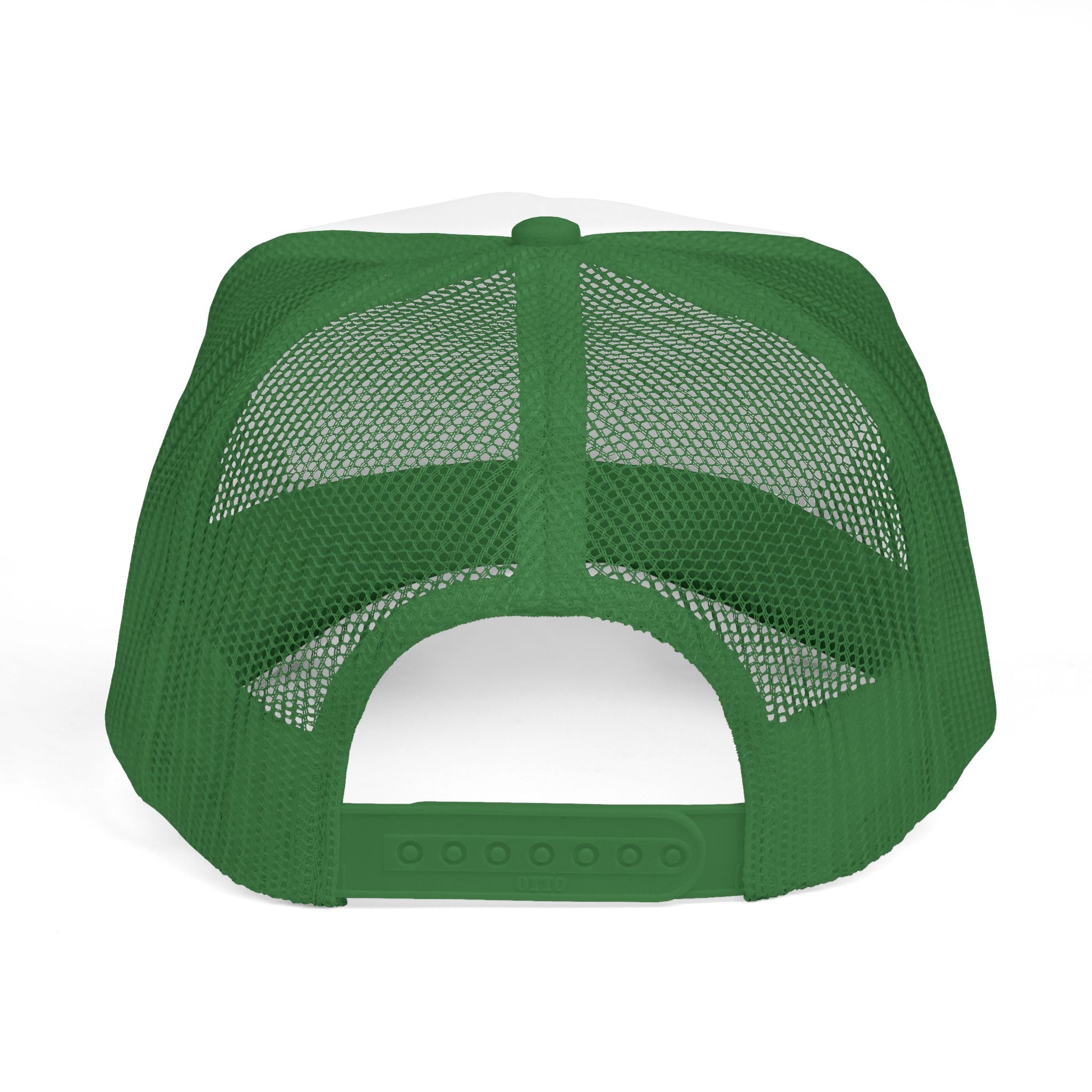 Trucker Cap — Urdu Script 'Kya Hum Koi Ghulam Hain?' Green & White Mesh Hat
