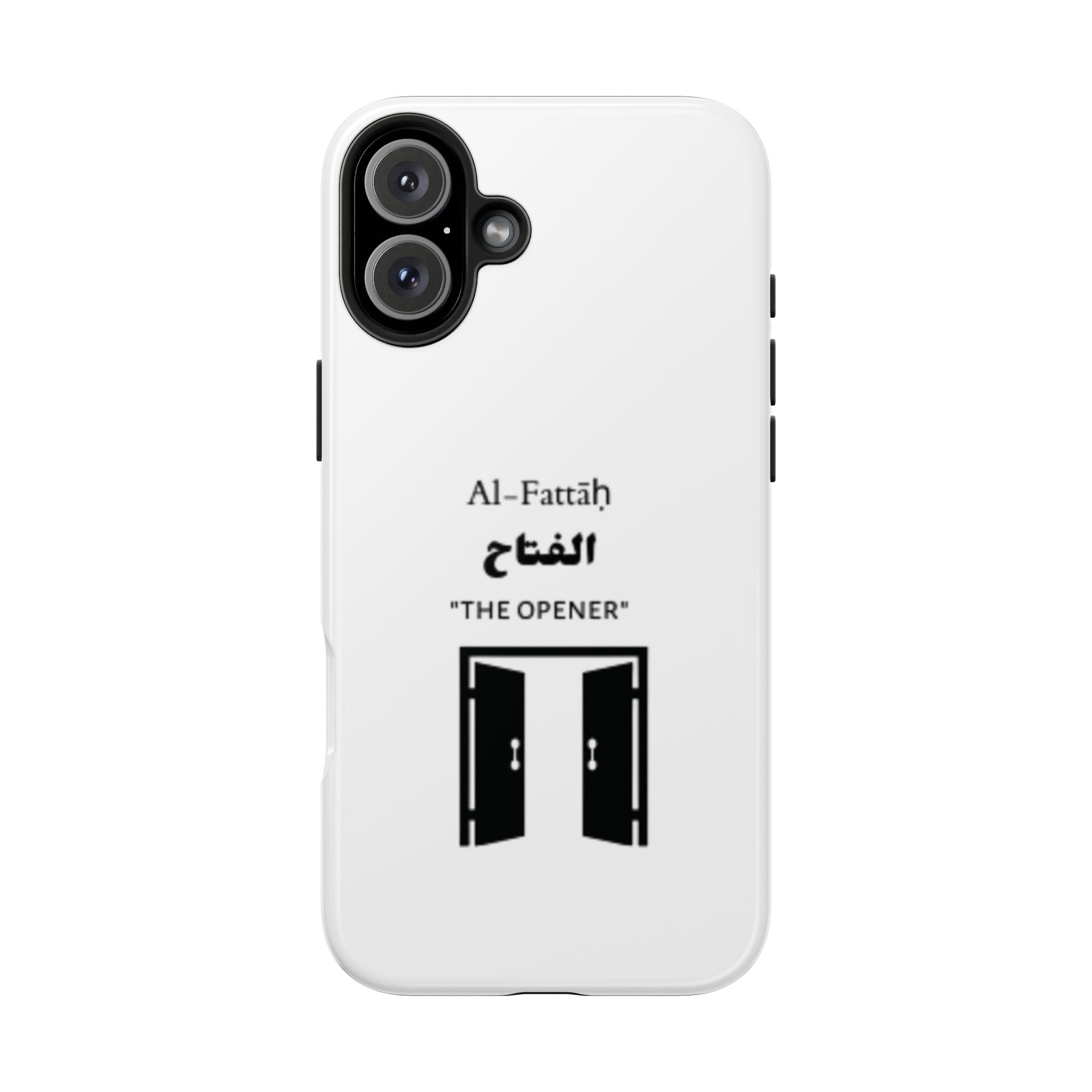 Al-Fattāḥ 'The Opener' Tough Phone Case — Islamic Name Phone Cover with Door Icon