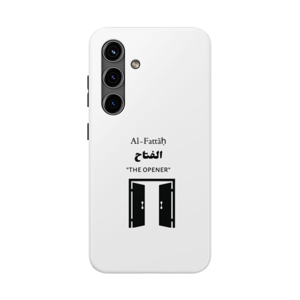 Al-Fattāḥ 'The Opener' Tough Phone Case — Islamic Name Phone Cover with Door Icon