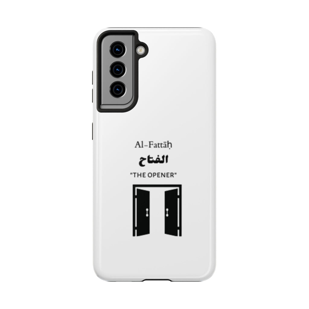 Al-Fattāḥ 'The Opener' Tough Phone Case — Islamic Name Phone Cover with Door Icon