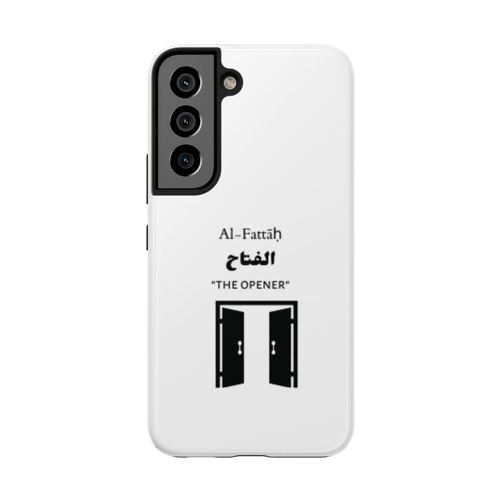 Al-Fattāḥ 'The Opener' Tough Phone Case — Islamic Name Phone Cover with Door Icon